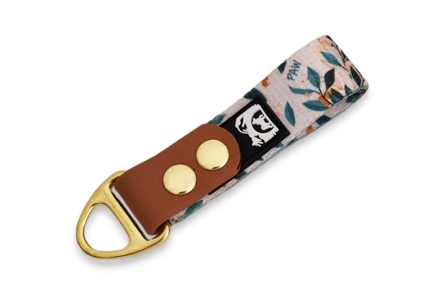 Porte-clés en sangle et Biothane (motif au choix)