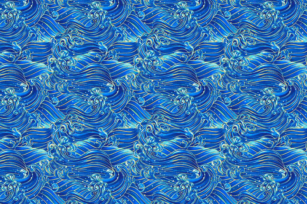 Hokusai bleu