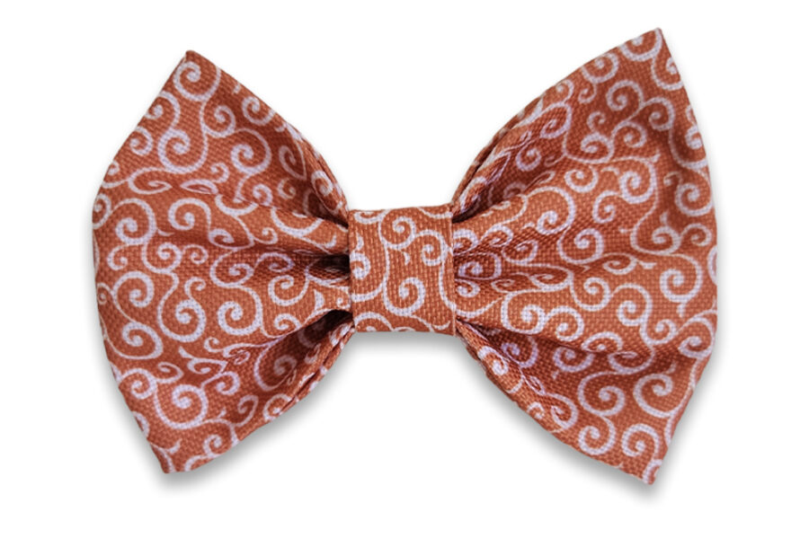 Noeud papillon imperméable Karakusa orange