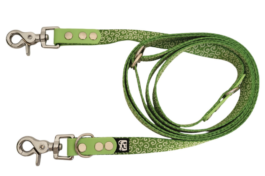 Laisse multi-positions Karakusa vert