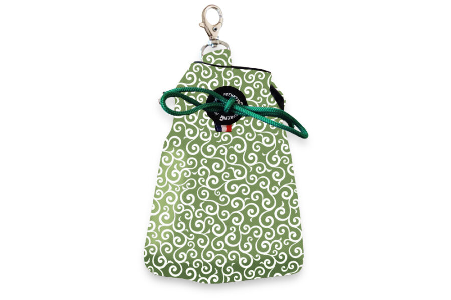 Pochette à friandises imperméable Karakusa vert