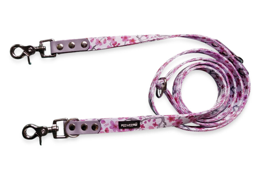 Laisse multi-positions Sakura (1m85, double-épaisseur)