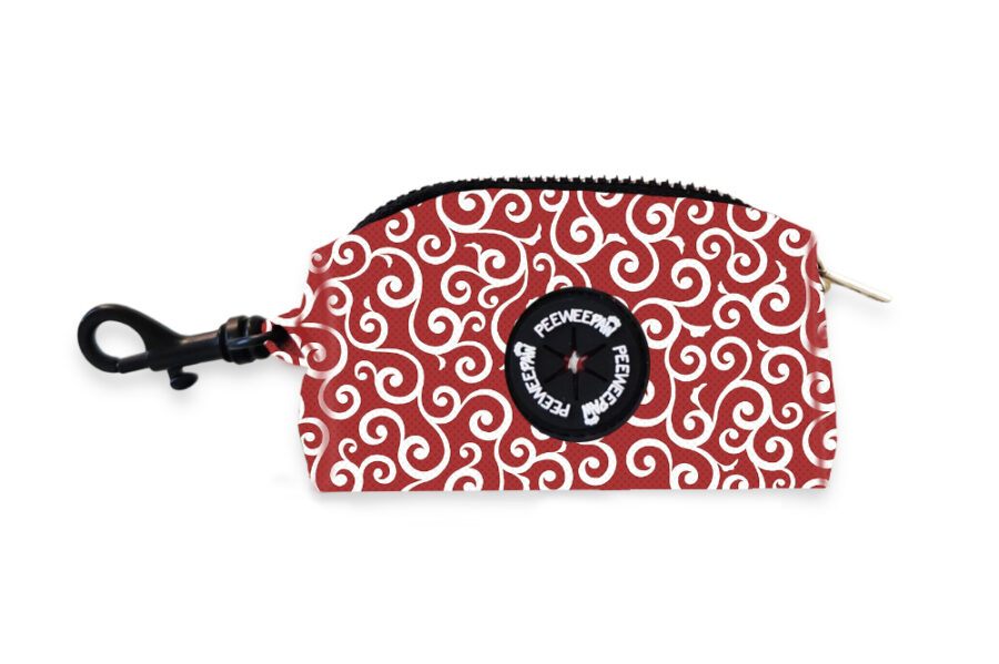 Distributeur de sacs imperméable Karakusa rouge