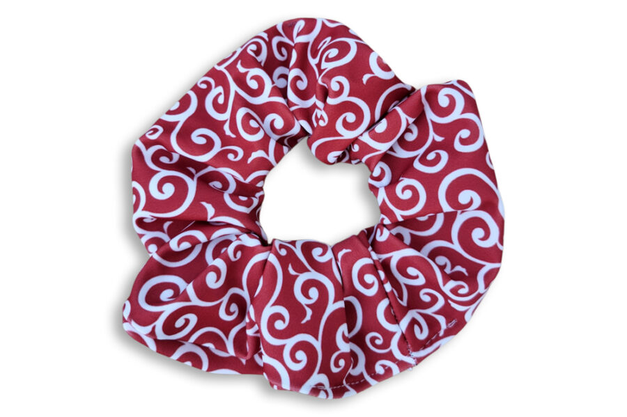 Scrunchie Karakusa rouge