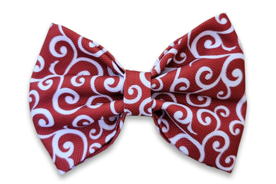 Noeud papillon imperméable Karakusa rouge